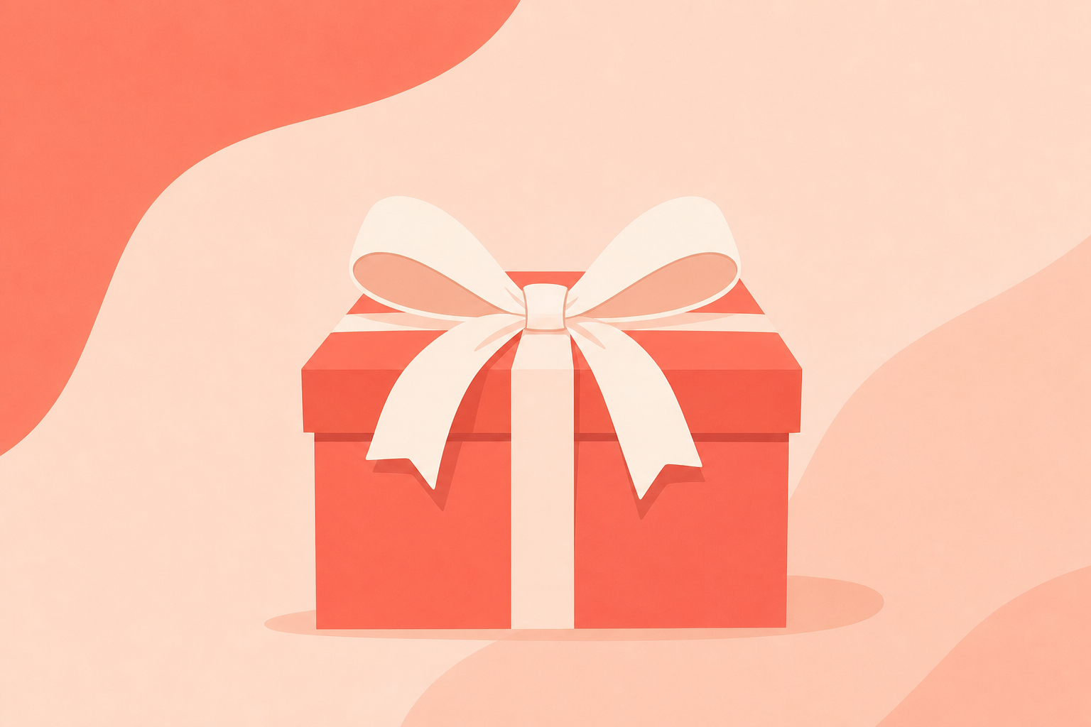 Four gift boxes of different sizes arranged in a row, representing different relationship stages and gift scales for Valentine's Day